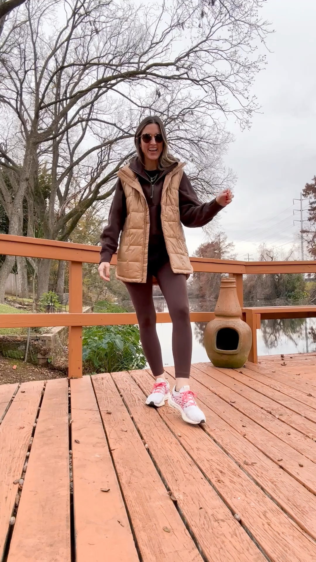 Lululemon espresso brown set! So good. Love to layer my Gap puffer vest on top! 
Chocolate brown set  

#LTKfitness #LTKVideo #LTKfindsunder100