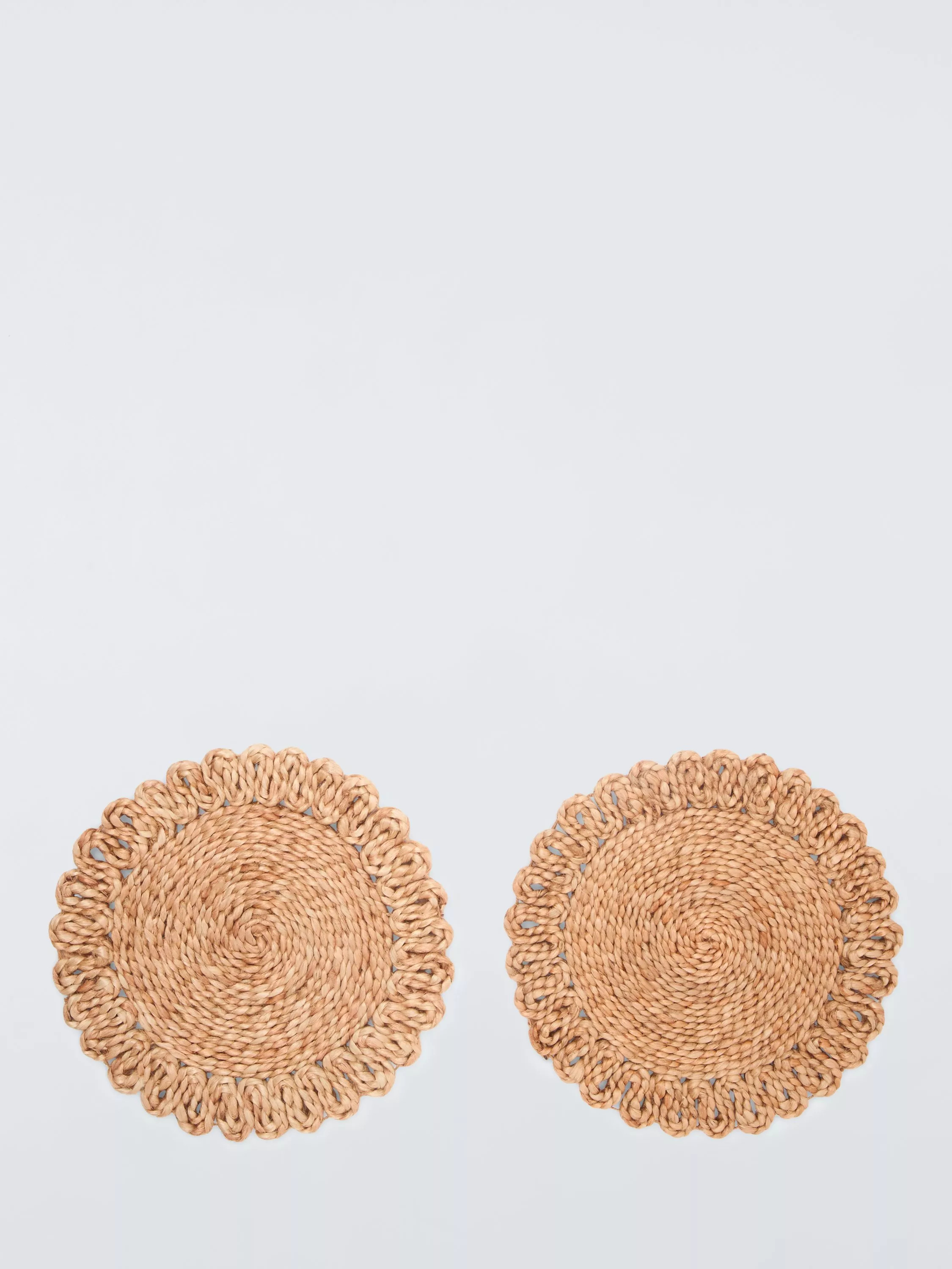John Lewis Braided Jute Placemat, Set of 2, Natural | John Lewis (UK)