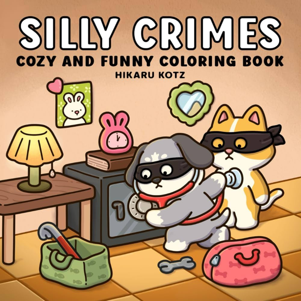 Silly Crimes: Cozy and Funny Coloring Book for Adults and Teens | Amazon (CA)