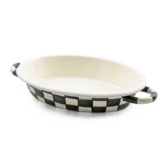 Courtly Check Medium Oval Gratin Dish | MacKenzie-Childs