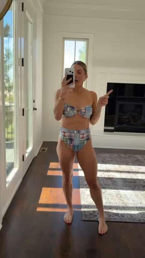 This Abercrombie bikini option charms with its high-cut high-rise bottoms and strappy top. The plaid print adds that playful twist I adore. Freaking adorable in every way! 🌟🏖️💕

#AbercrombieSwim #HighCutBikini #HighRiseBottoms #PlaidBikini #StrappyTop #SwimwearStyle #SummerBikini #LTKfinds #BeachVibes #AdorableSwim 

 #LTKootd #LTKSaleAlert #LTKSwim
