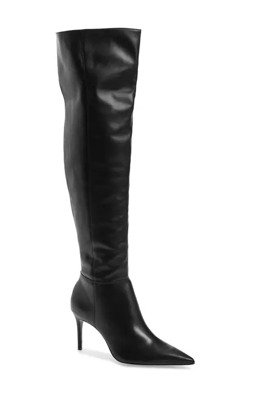 Schutz Mikki Over the Knee Boot in Black/Black at Nordstrom, Size 6.5 | Nordstrom