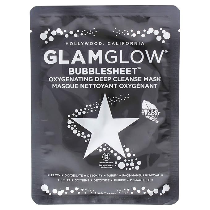 Glamglow Bubblesheet Oxygenating Deep Cleanse Mask By Glamglow for Women - 1 Pc Mask | Amazon (US)