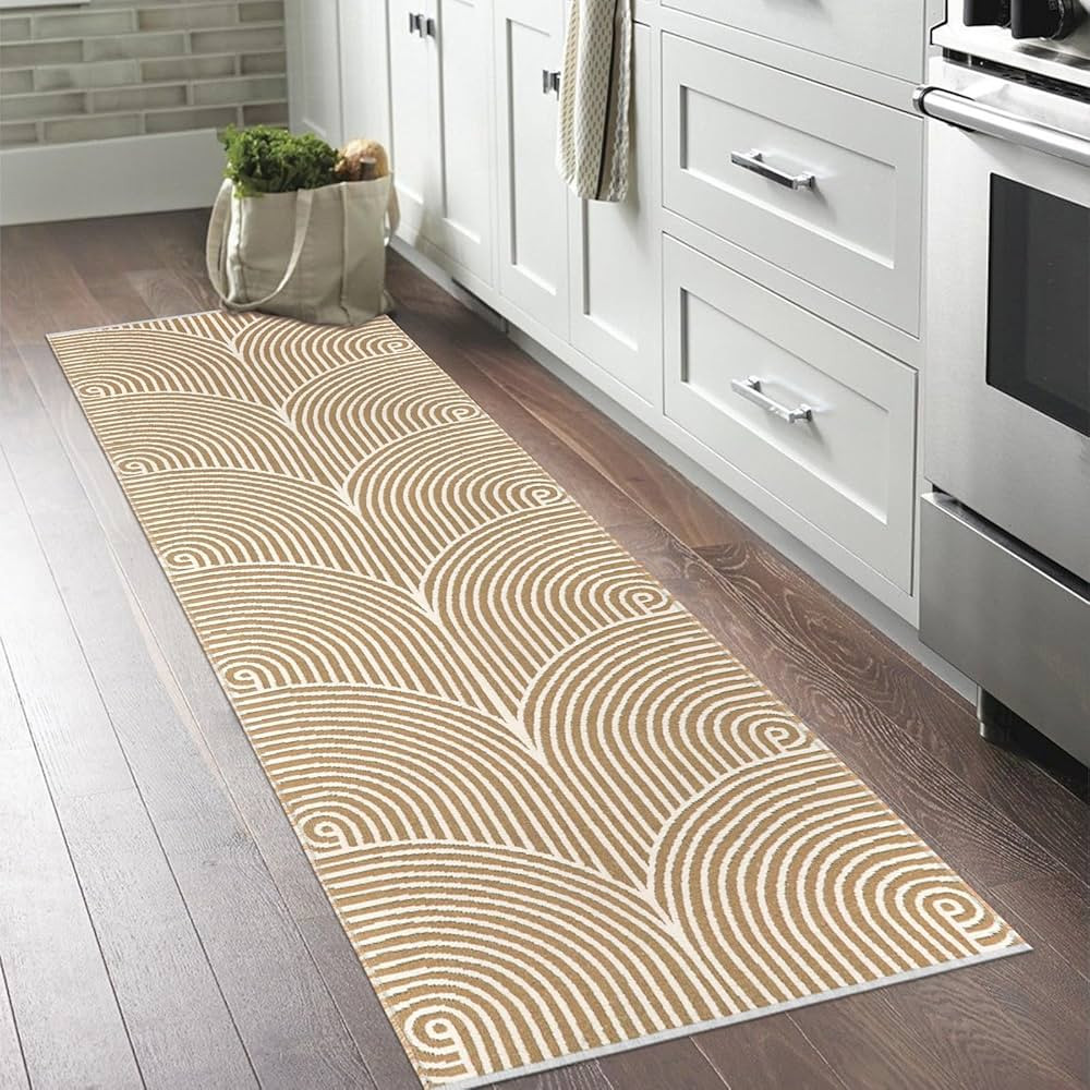 Washable Runner Rug 2'x6', Hallway Runner Rug Kitchen Rugs Laundry Room Rug Cotton Woven Area Rug... | Amazon (US)