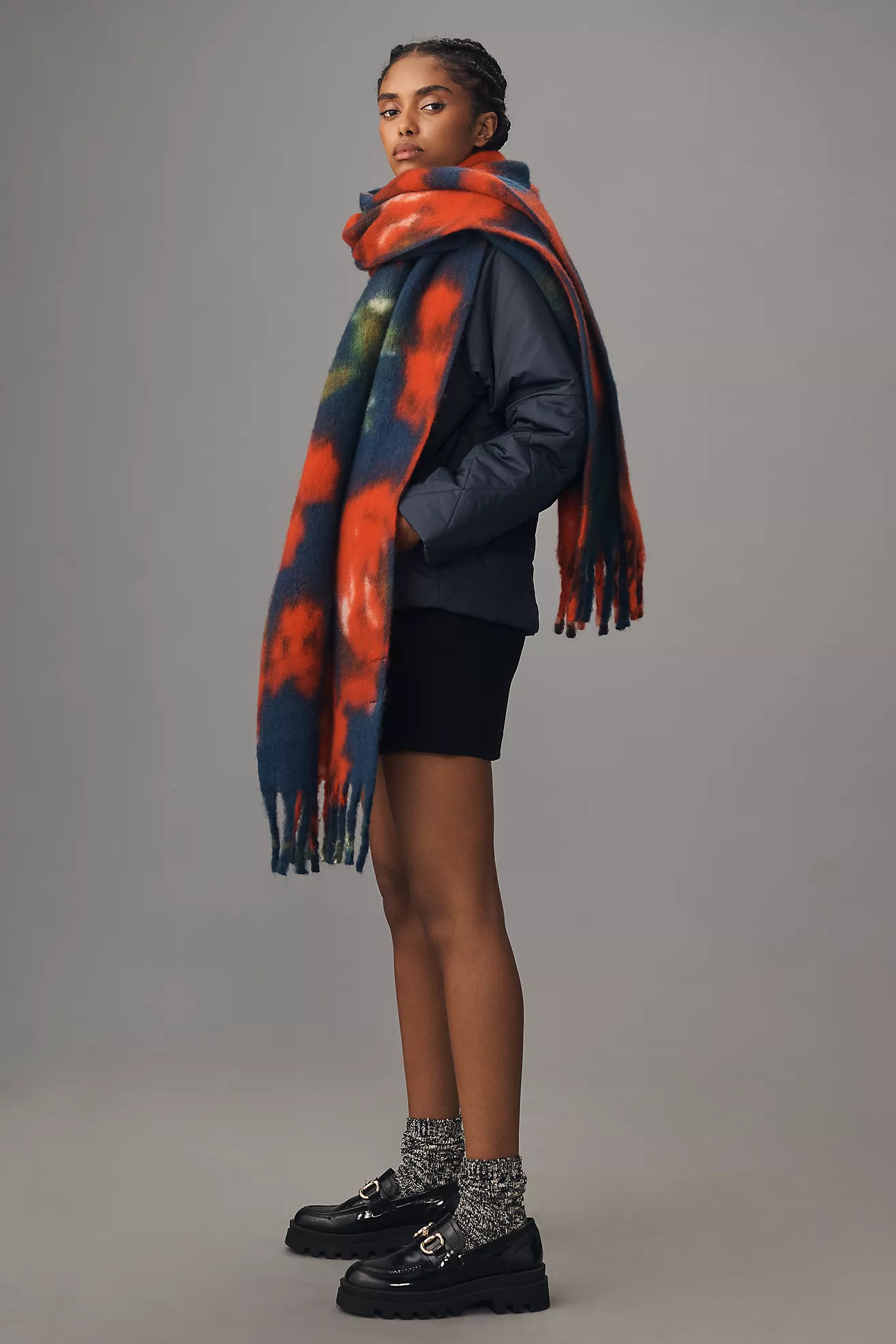 By Anthropologie Brushed Woven Scarf: Blurred Floral Edition | Anthropologie (US)