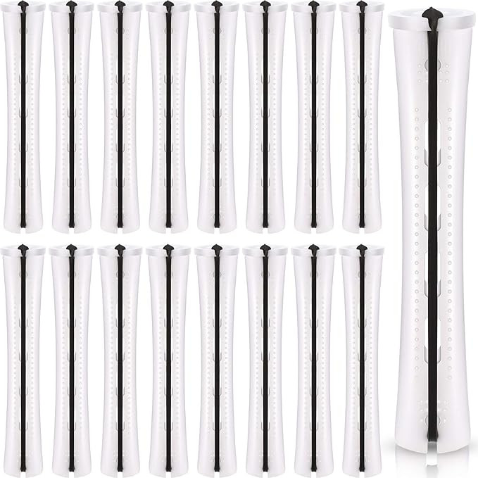 WILLBOND 60 Pcs Perm Rods for Long Hair Plastic Curl Rods Cold Wave Irons Curling Roller for Hair... | Amazon (US)