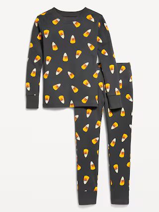 Printed Gender-Neutral Snug-Fit Pajama Set for Kids | Old Navy (US)