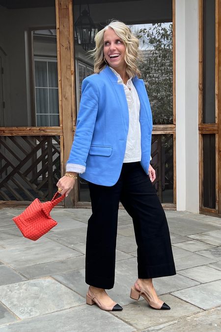 The Collette pants from Anthropologie are the PERFECT pants. You won’t want to take them off they’re so comfortable and versatile. Wear for work or play 

Use code LISA10 on Gibsonlook blazer 
Use COAST15 on Avara blouse 

#LTKworkwear #LTKover40 #LTKstyletip