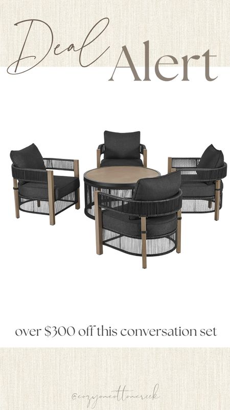 Outdoor patio conversation set 
Outdoor furniture sale

#LTKSaleAlert #LTKHome #LTKSeasonal