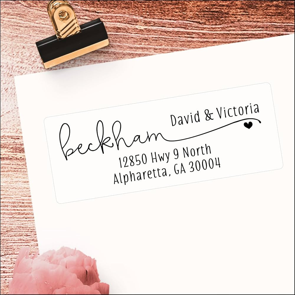 White Address Labels - Personalized Return Address Labels, Mailing and Shipping Labels for Envelo... | Amazon (US)