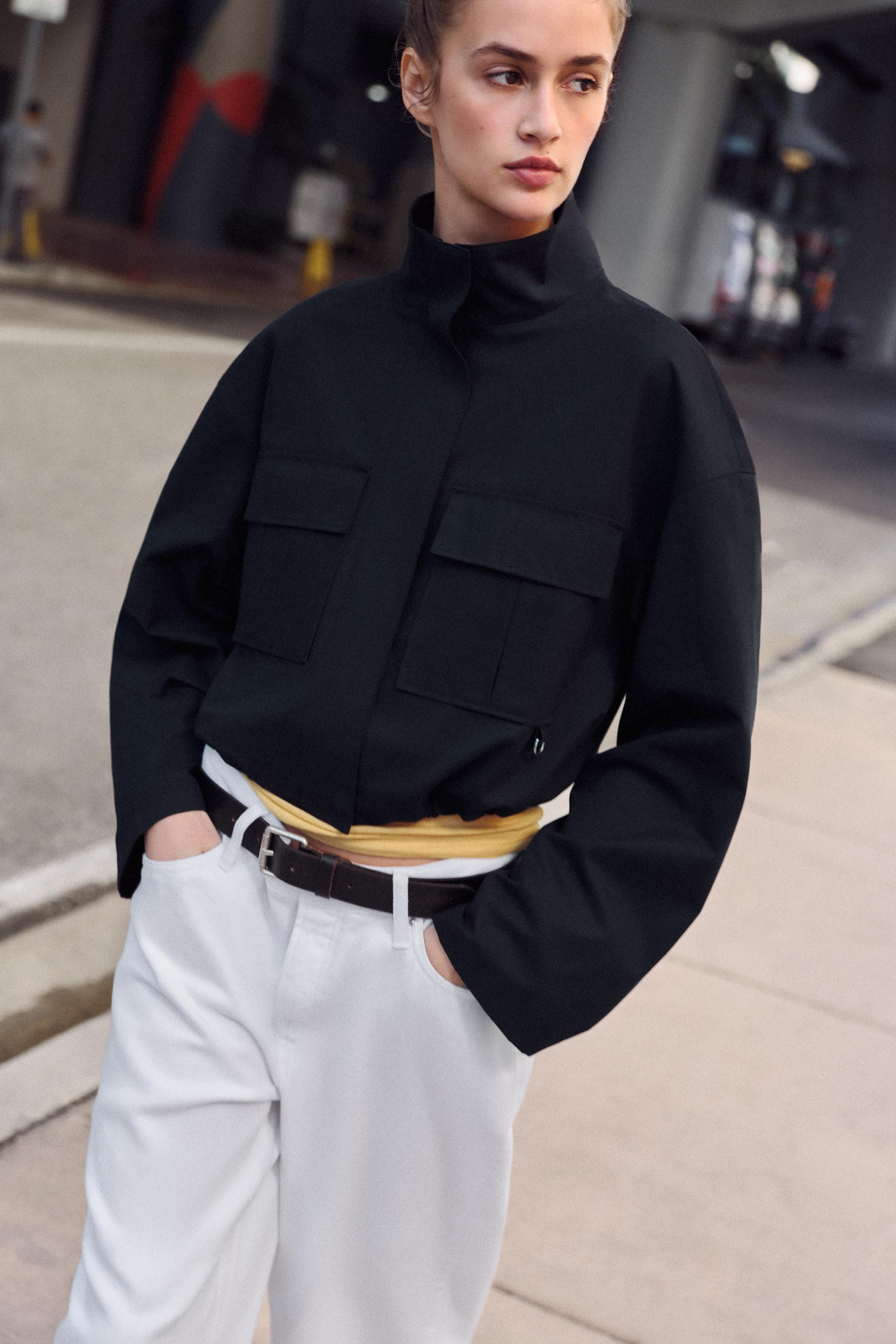 SHORT JACKET WITH HIGH NECK | Zara UK