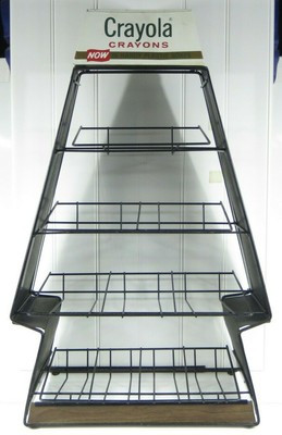 CRAYOLA CRAYONS SHOWCASE VINTAGE ADVERTISING STORE DISPLAY RACK - 29" x 18" | eBay US