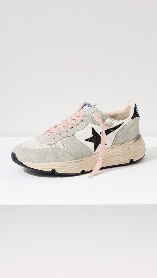 Running Sole Nappa Upper Suede Toe Sneakers | Shopbop
