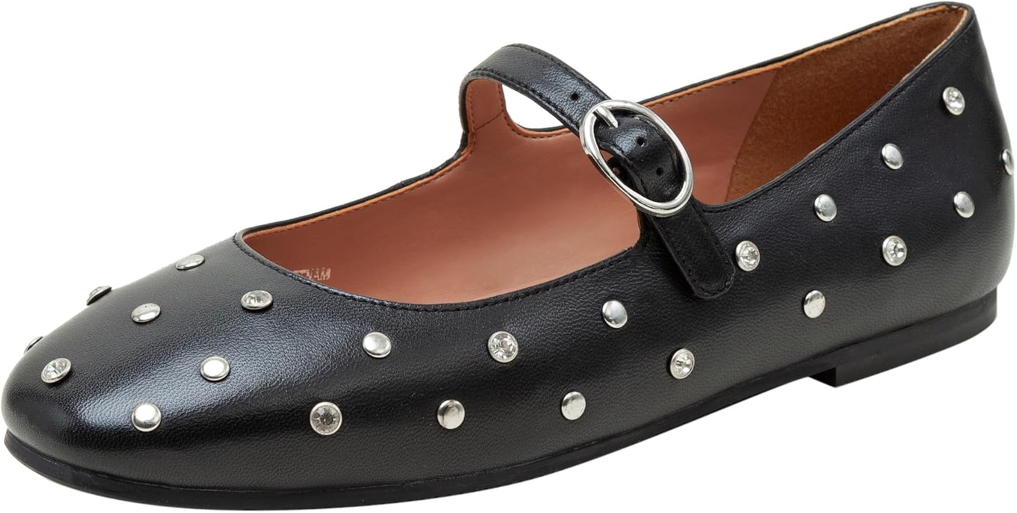 Linea Paolo - Millie - Womens Crystal Embellished Comfortable Leather Mj Flats | Amazon (US)