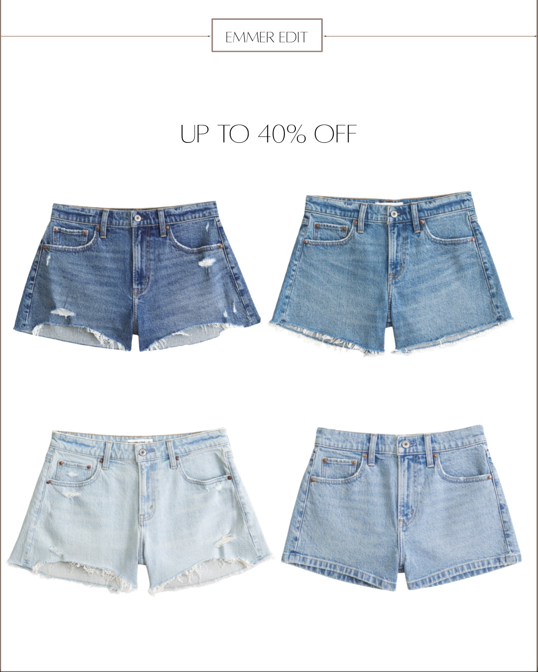 shop denim shorts on sale up to 40% off 

 #LTKSaleAlert