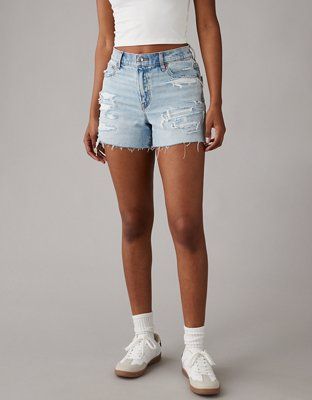 AE Strigid Super High-Waisted Relaxed Short | American Eagle Outfitters (US & CA)