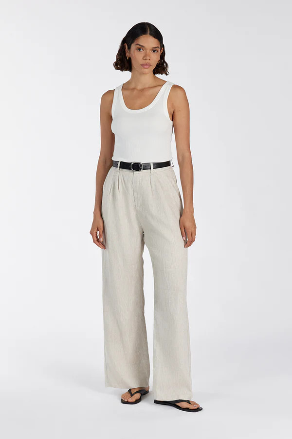 NORAH NATURAL LINEN PANT | DISSH