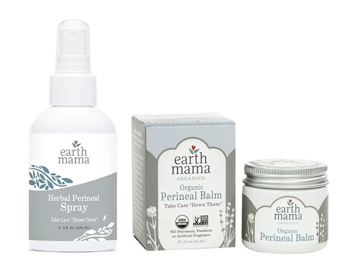 Earth Mama Postpartum Perineal Care Essentials Kit: 1) Perineal Spray and 1) Perineal Balm | Amazon (US)