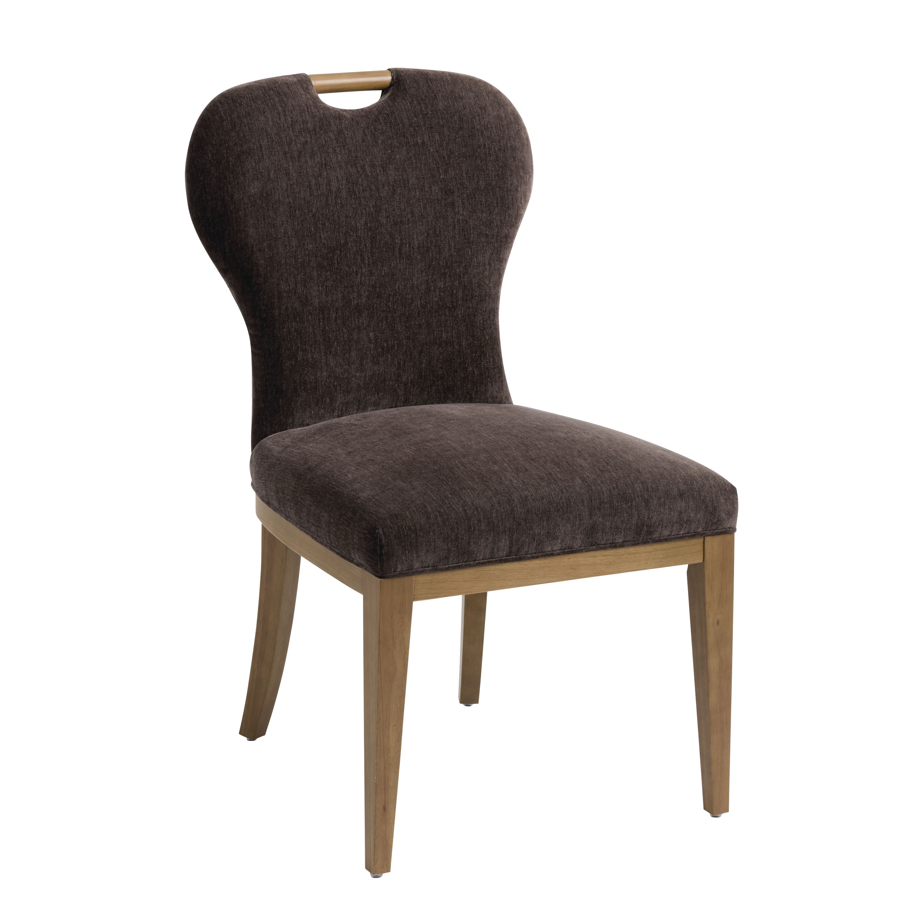 Ella Mink Chenille Upholstered Dining Chair Set of 2 | World Market