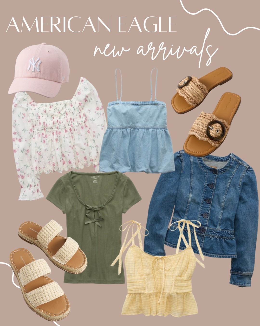 New arrivals at American Eagle!

Lots of spring looks, spring outfits & pastels! 



#LTKStyleTip #LTKFindsUnder50 #LTKFindsUnder100
