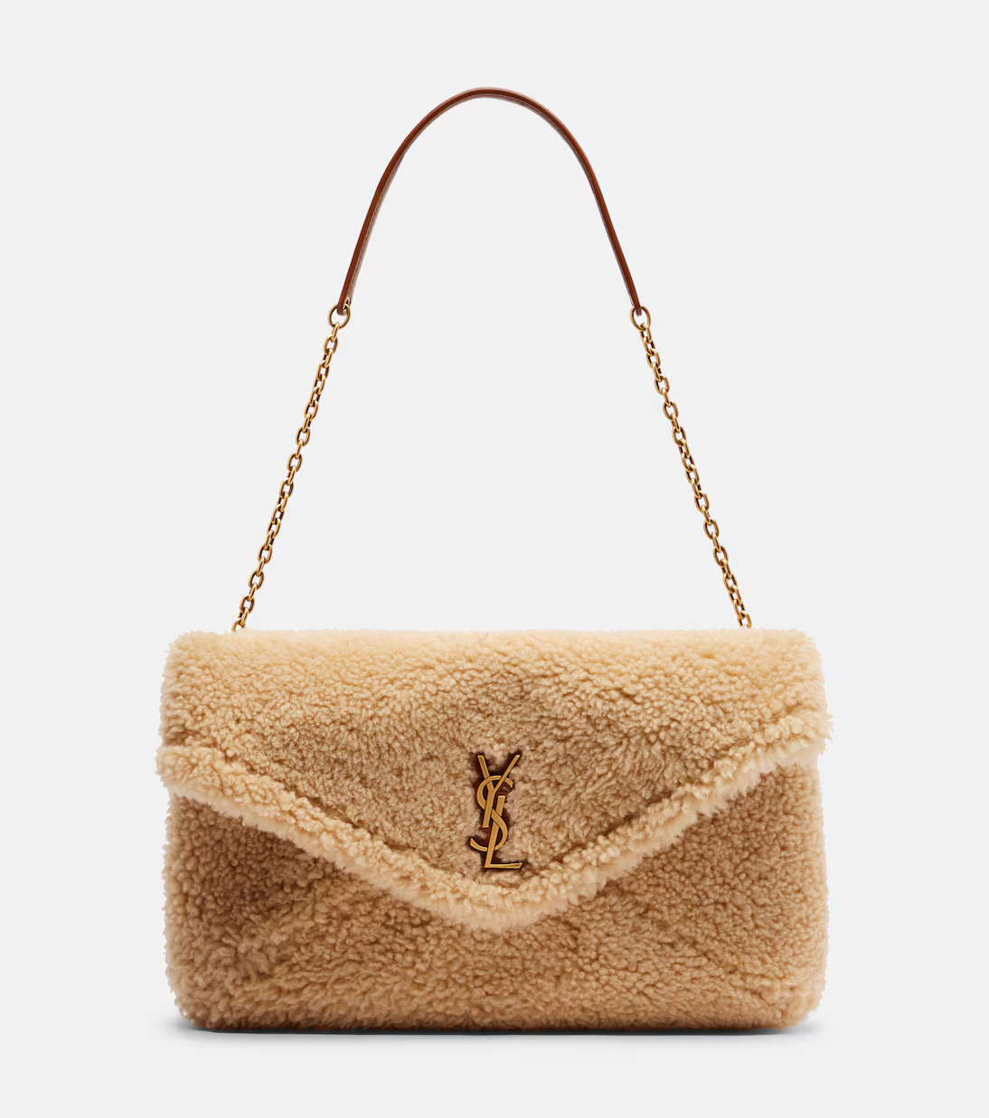 Cassandre Envelope shearling shoulder bag | Mytheresa (UK)