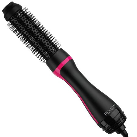 Open Box REVLON One Step 1-1/2in Root Booster Round Brush Dryer Hair Styler - BLACK/PINK | Walmart (US)