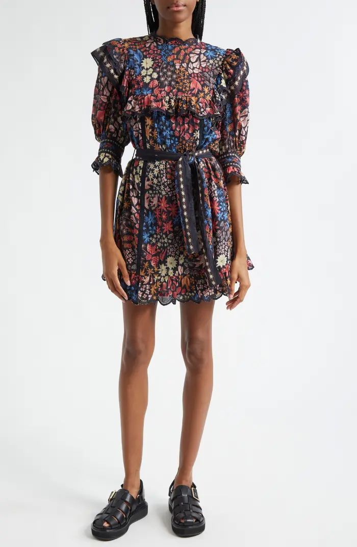 FARM Rio Jujus Garden Tie Belt Minidress | Nordstrom | Nordstrom