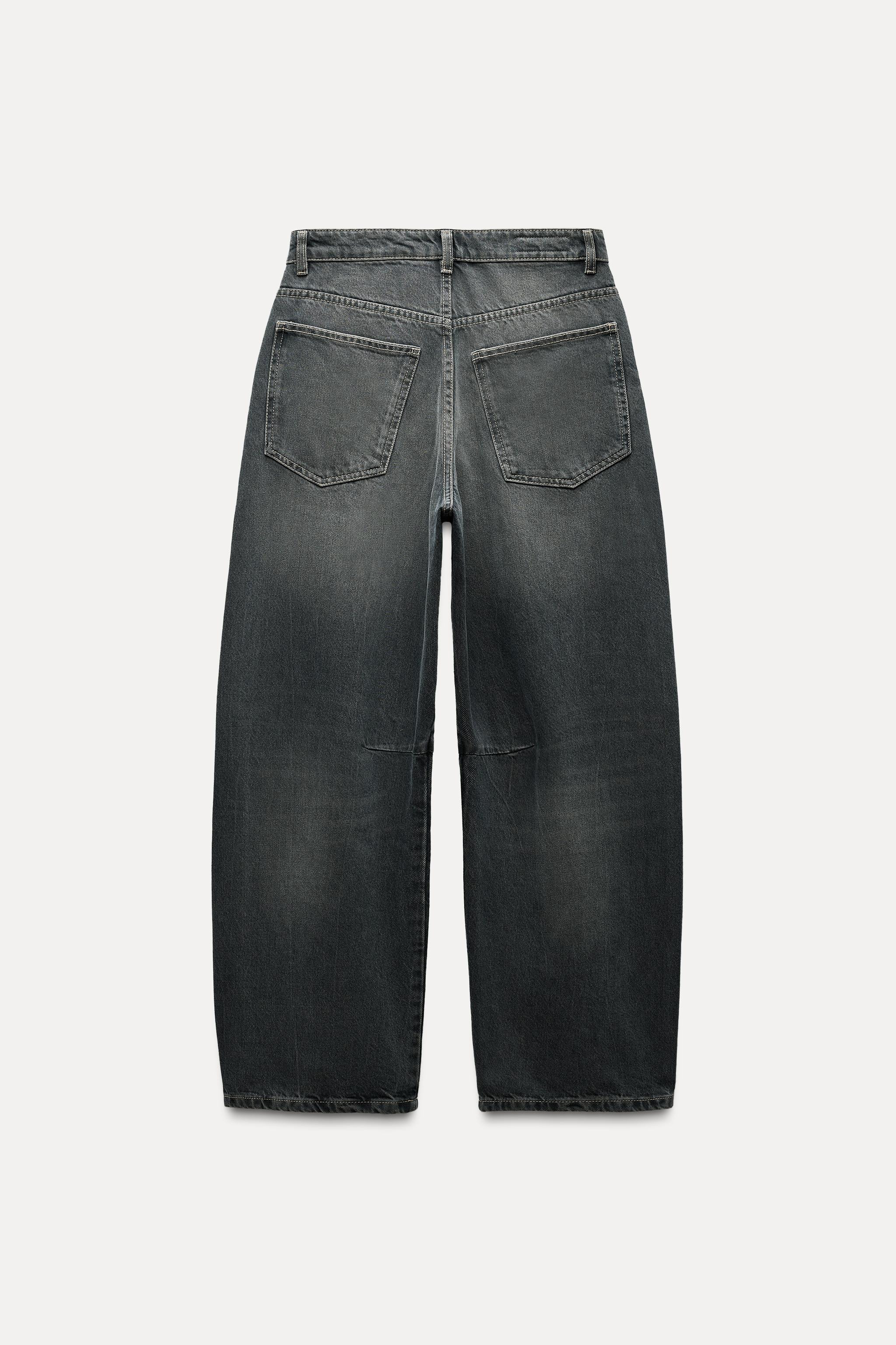 TRF MID-WAIST BAGGY BALLOON JEANS | Zara UK