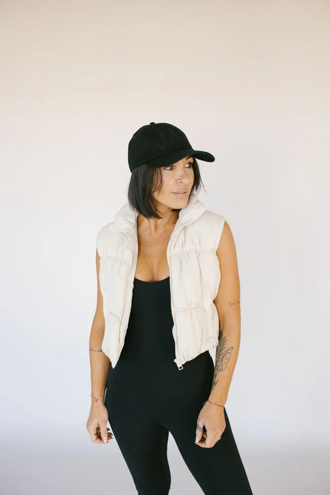 Dillon Puffer Vest - Cream | Fig & Willow