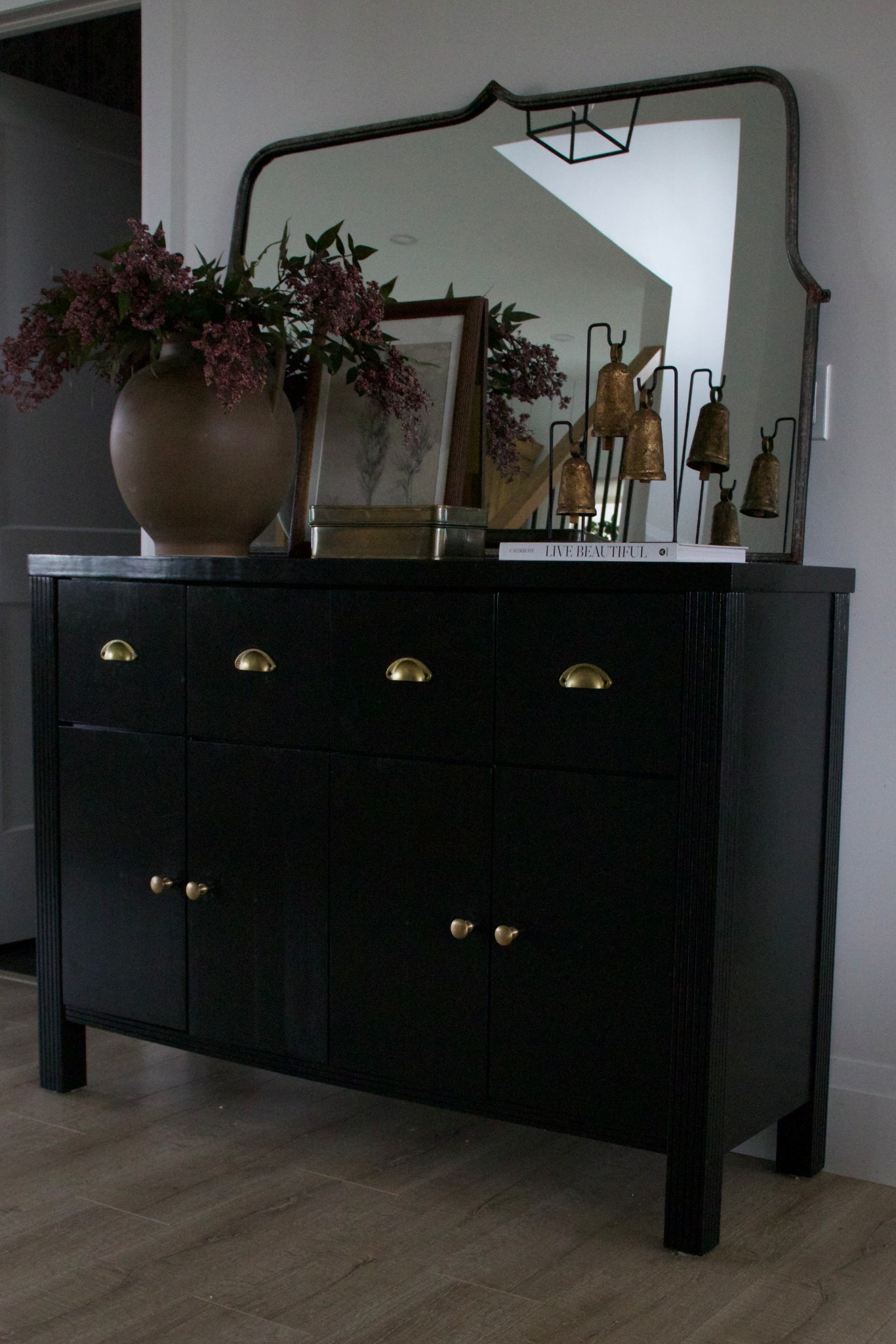 Arched mantle mirrors 