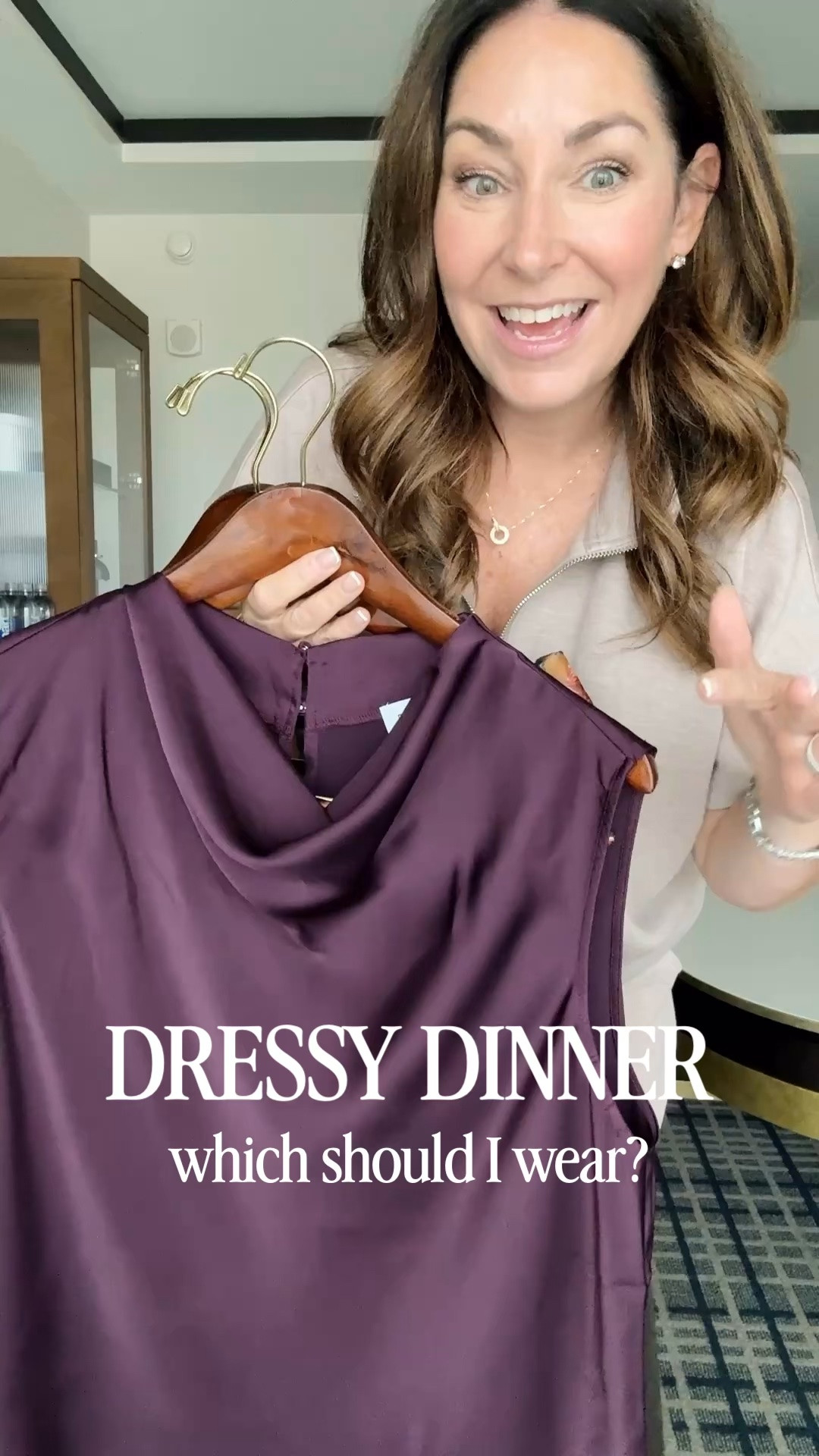 What should I wear to dinner?! I’m wanting something fall feeling but lightweight, easy to sit and eat in while staying comfy! 

Wearing large in all

#LTKCon #LTKgrwm #LTKMidsize
