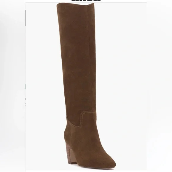 Vince Camuto Cristen wide calf brown suede boots | Poshmark