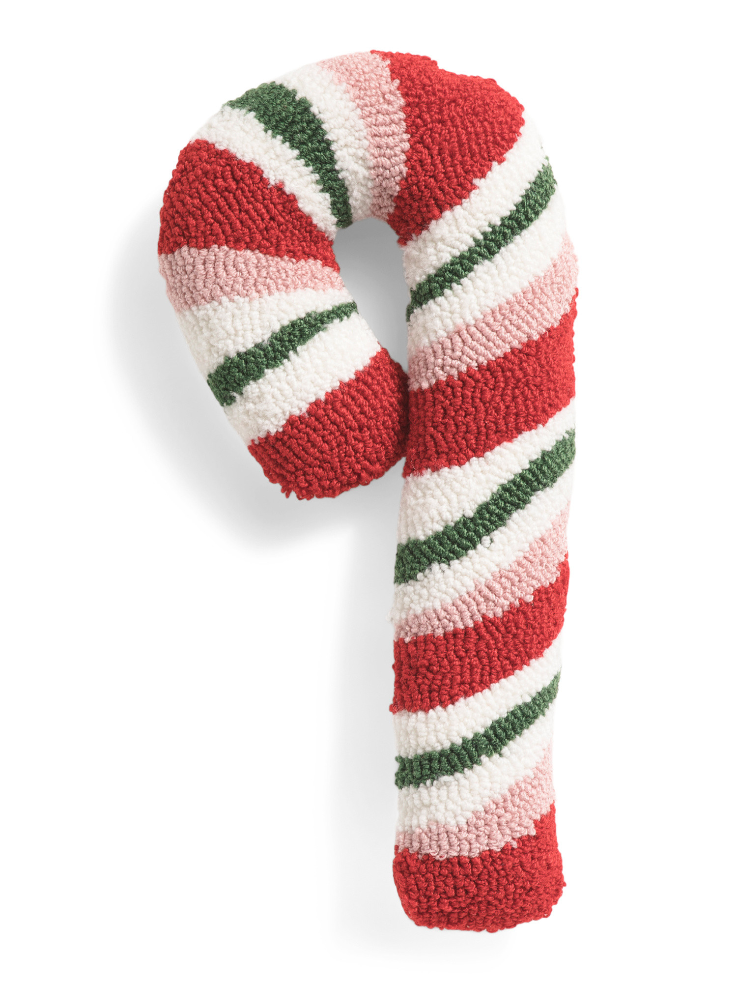 9x18 Candy Cane Hooked Pillow | Throw Pillows | Marshalls | Marshalls