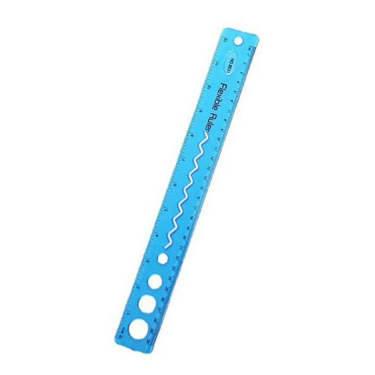 Miayilima Bendable Plastic Flexible Ruler, 12 in, Blue - Walmart.com | Walmart (US)