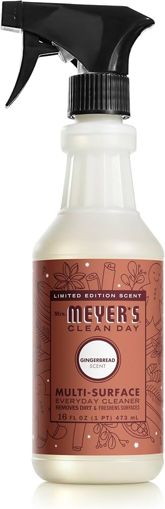MRS. MEYER'S CLEAN DAY Multi-Surface Everyday Cleaner, Limited Edition Gingerbread Scent, 16 Ounc... | Amazon (US)