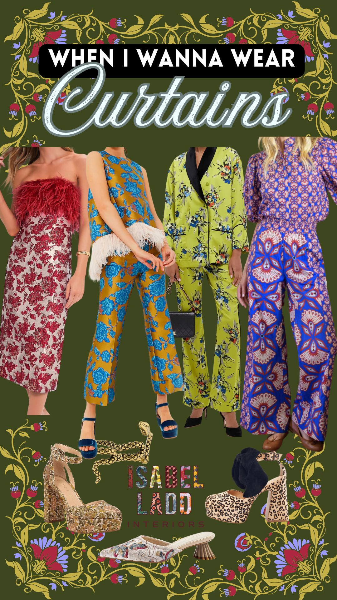 When I WANNA WEAR CURTAINS 

 #LTKParties #LTKStyleTip #LTKShoeCrush