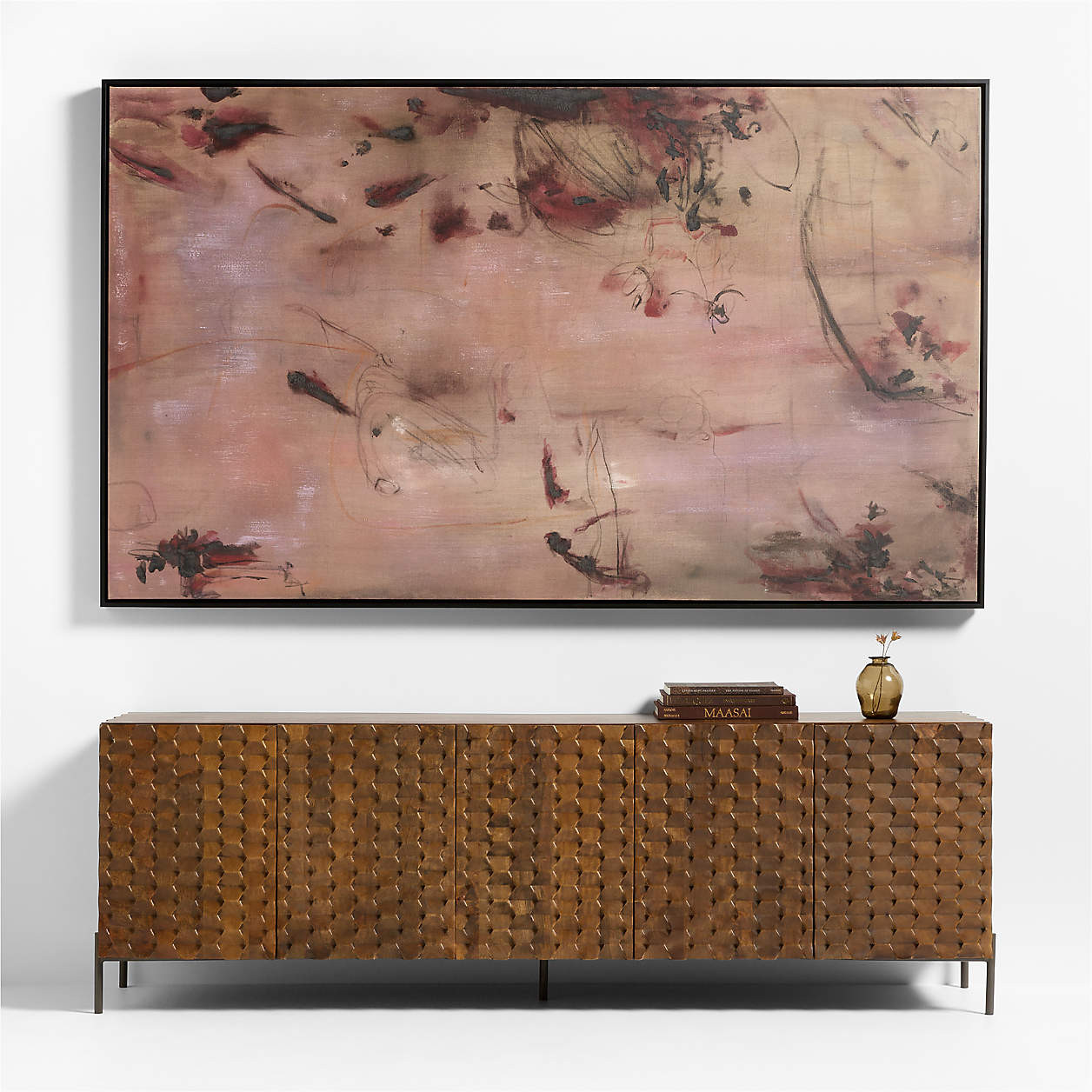 "Hygge" by Huda Hashim 86.5"x51.5" Framed Wall Art Print + Reviews | Crate & Barrel | Crate & Barrel