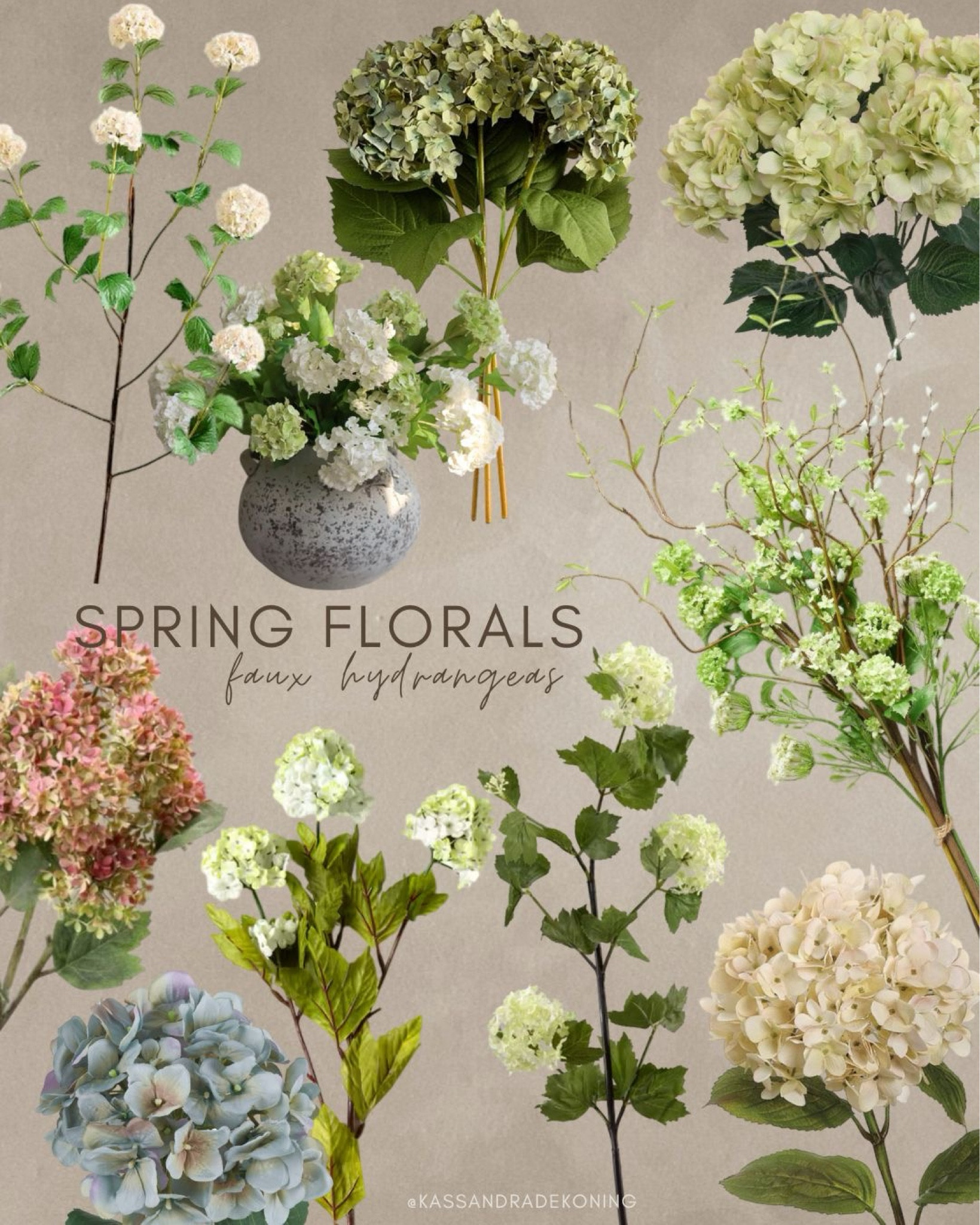 Spring Florals: Faux Hydrangeas 

#springdecor #fauxflorals #homedecor #greenery #decorfinds #springflorals 

#LTKFindsUnder100 #LTKHome #LTKSeasonal