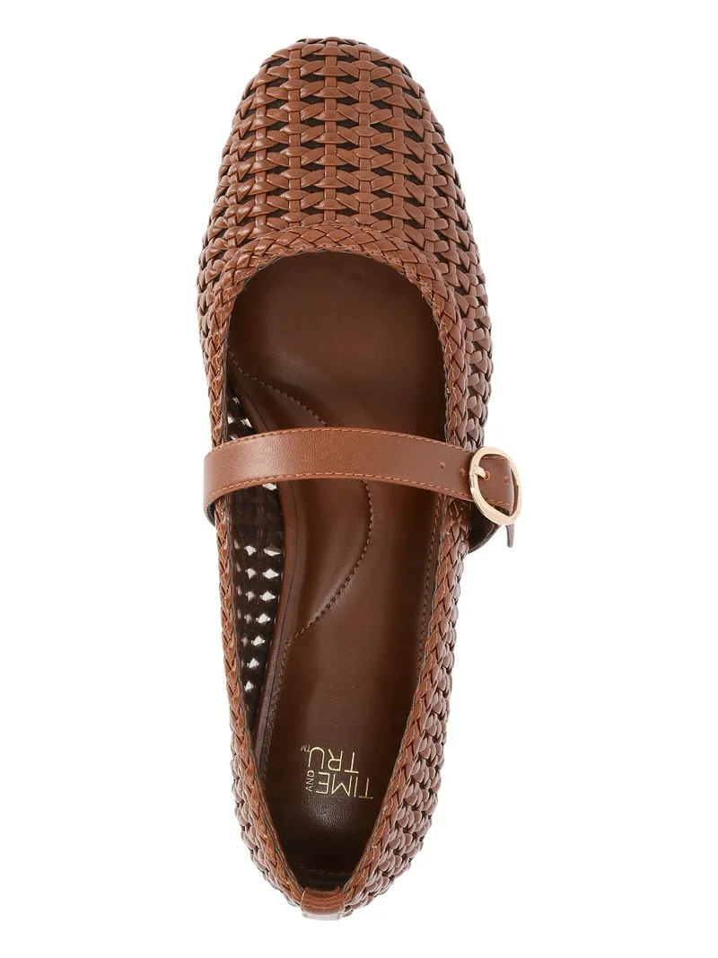 Time and Tru Women's Woven Ballet Flats | Walmart (US)