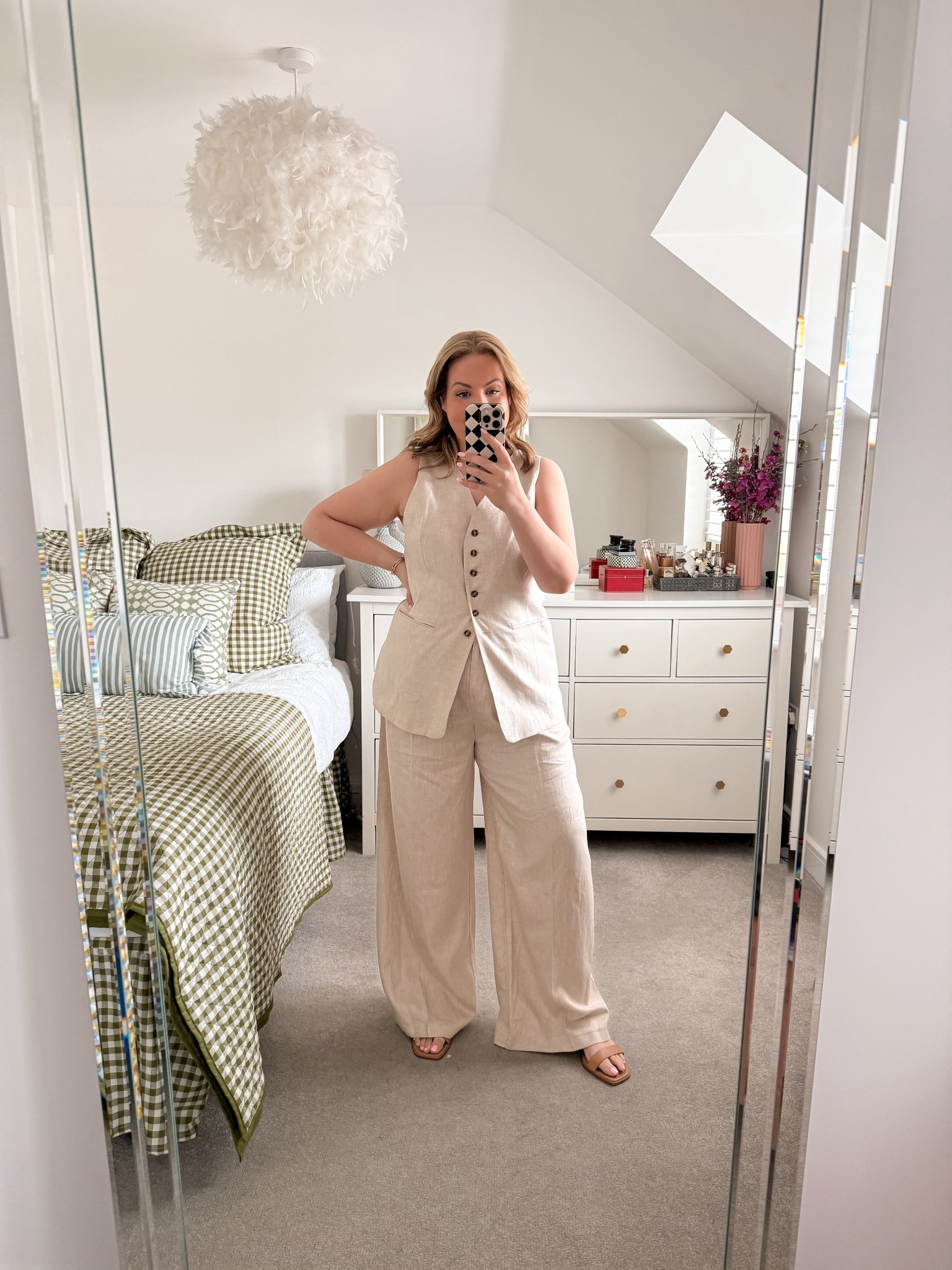 Spring outfit, midsize spring outfit, co-ord, linen co-ord 

#LTKspring #LTKuk #LTKmidsize