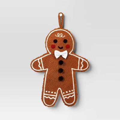 18" Christmas Faux Shearling Gingerbread Stocking - Wondershop™ | Target