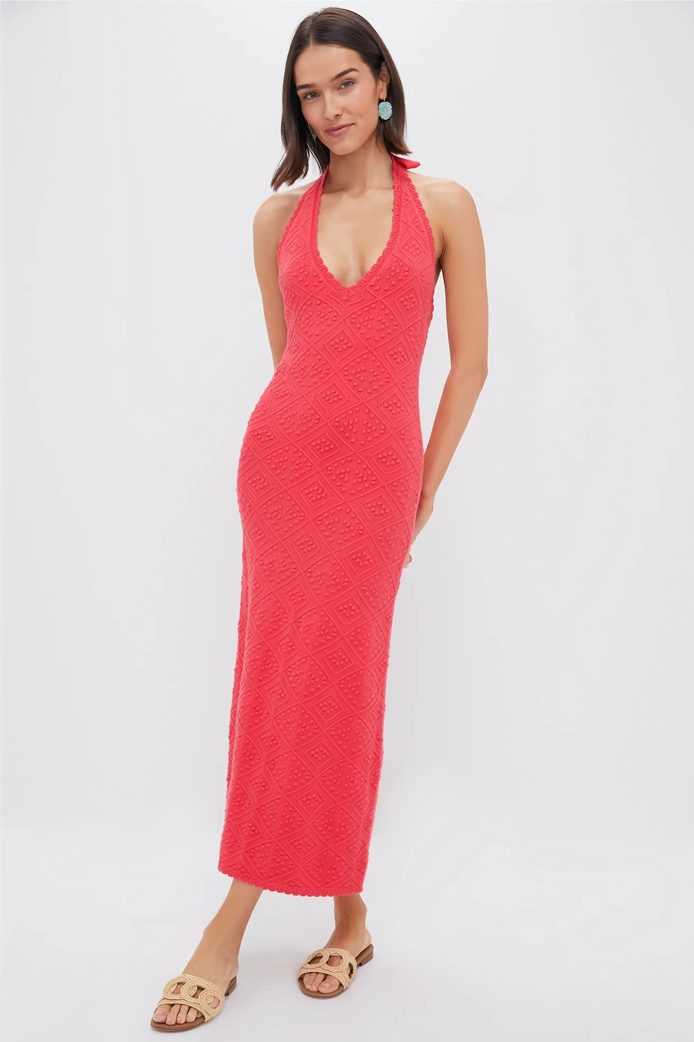 Watermelon Knit Hollis Halter Dress | Tuckernuck (US)