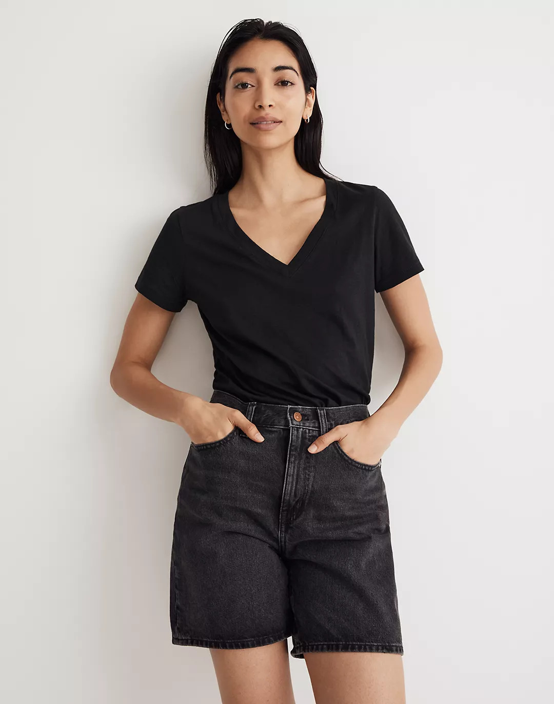 Whisper Cotton V-Neck Tee | Madewell