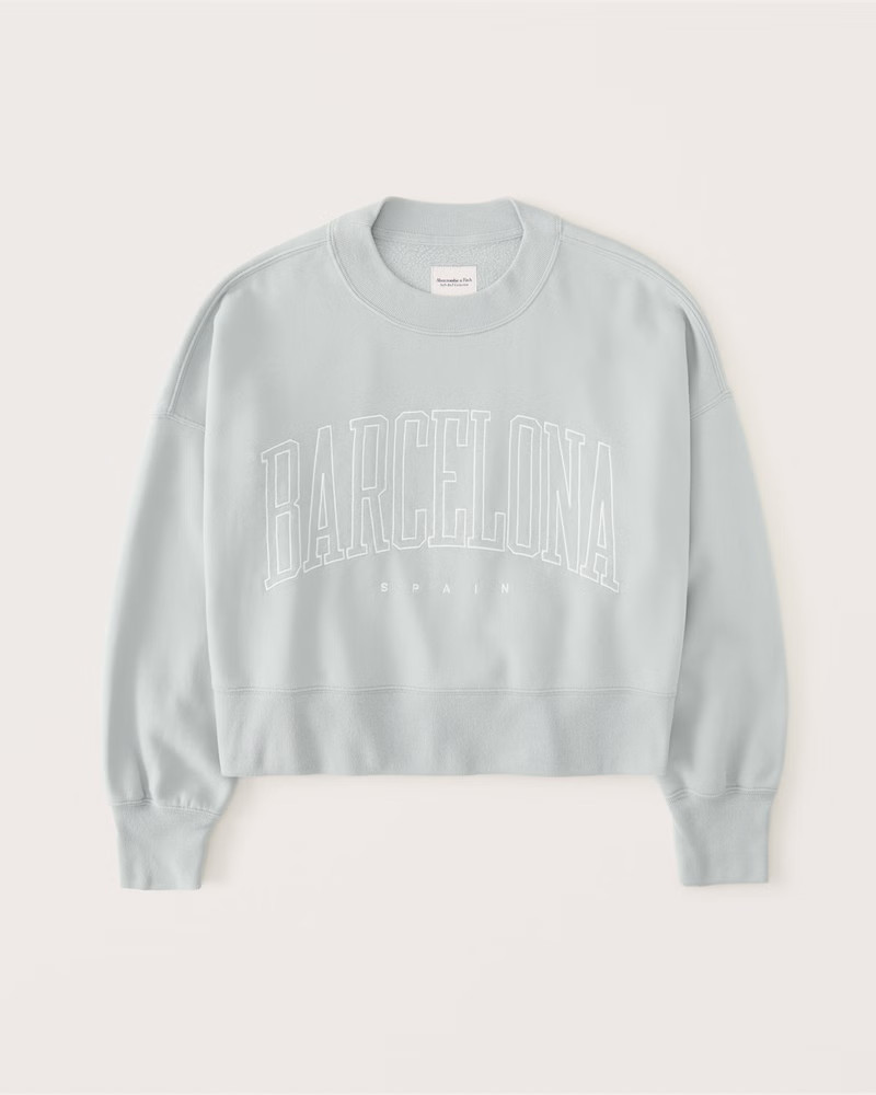 Women's 90s Sharkbite Calabasas Graphic Sweatshirt | Women's New Arrivals | Abercrombie.com | Abercrombie & Fitch (US)