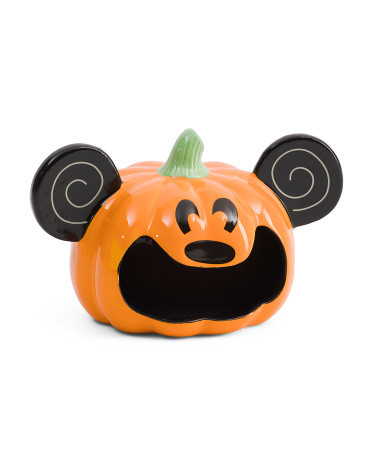 Mickey Pumpkin Open Mouth Candy Bowl | TJ Maxx