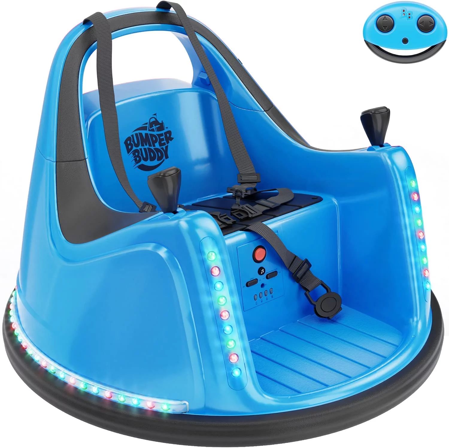 Bumper Buddy Blue 12V 2-Speed Ride on Electric Bumper Car for Kids & Toddlers | Walmart (US)