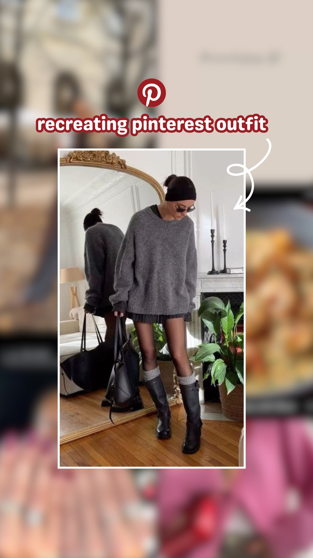 part 2 • recreating a pinterest inspired outfit 📌👀❤️ pinterest inspired outfit, cool girl chic outfit, oversized grey sweater outfit, amazon sweater outfit, black tennis skirt outfit, sheer tights outfit, knee high socks outfit, moto boots outfit, trendy fall outfit, elevated casual look, oversized sweater styling, tennis skirt winter outfit, sheer tights styling, knee high moto boots, layered fall outfit, monochrome neutral outfit, cozy chic layering, casual street style look, coach shoulder bag outfit, trendy sunglasses outfit, chic everyday accessories, designer shoulder bag look, cool girl accessories, minimal accessories styling, cool girl aesthetic, parisian inspired outfit, nyc street style, pinterest fashion inspo, downtown girl vibes, effortless chic energy, fashion girl outfit, modern feminine style, street style aesthetic  

#LTKootd #LTKdayinmylife #LTKgrwm