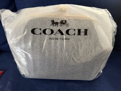 Coach Large Kisslock Frame Bag Brass with Black Leather | eBay US