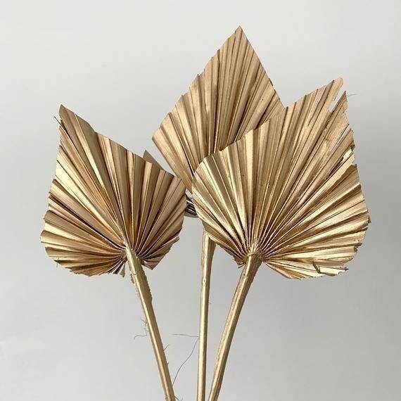 Gold Mini Palm Spear Stems  Dried Palm Leaf  Cake topper diy | Etsy | Etsy (US)