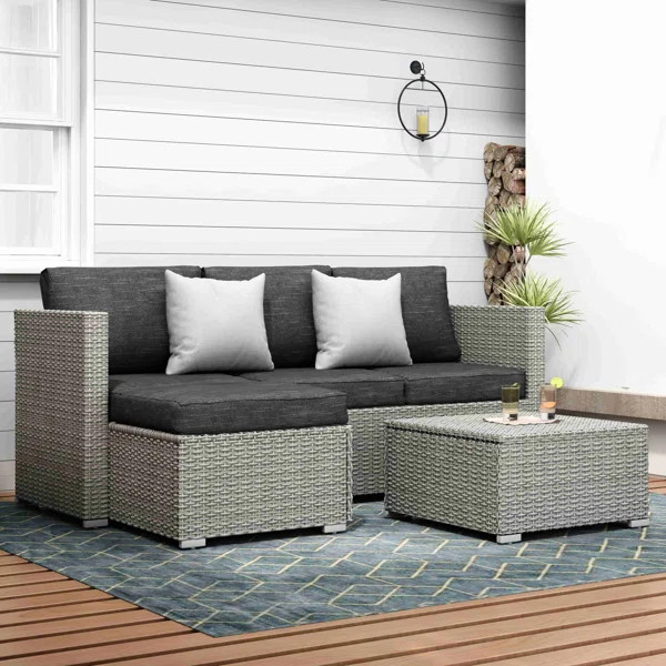 Don 4 - Person Seating Group with Cushions | Wayfair North America